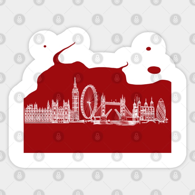 London landcape Sticker by Ben Aaronovitch 